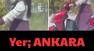 Bu rezil görüntü başkent Ankara'dan